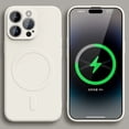 thumbnail image 3 of Original Liquid Silicone For Magsafe Wireless Charge Magnetic Case for iPhone 15 14 Plus 13 12 11 Pro X XR XS Max 7 8 Soft Cover, 3 of 5