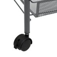thumbnail image 3 of vidaXL 5-Tier Kitchen Trolley Black 18.1"x10.2"x41.3" Iron, 3 of 65