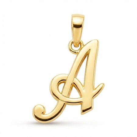 Charm America - Gold Initial Letter "A" Charm - 14 Karat Solid Gold