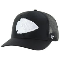 Men's '47 Black Kansas City Chiefs Trucker Adjustable Hat