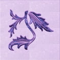 thumbnail image 1 of Ahgly Company Tapis d'Intérieur Lavable en Machine Carré Transitionnel Violet, 7 Pieds Carré, 1 of 7