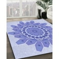 thumbnail image 2 of Ahgly Company Indoor Rectangle Patterned Light Slate Blue Area Rugs, 7' x 10', 2 of 6