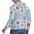 thumbnail image 6 of Uemuo Sea Turtle Pattern Men's Hoodie - Casual Pullover Hoodie with Kangaroo Pocket, Stylish Hooded Sweatshirt for Everyday Wear-Medium, 6 of 7