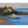 thumbnail image 2 of Slivka, Jane 18x15 White Modern Wood Framed Museum Art Print Titled - Sail Boats, 2 of 4