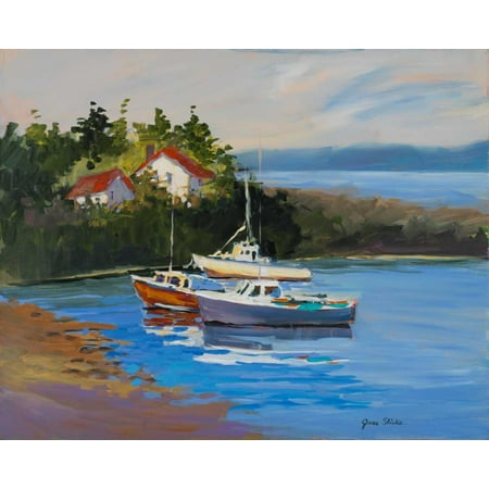 Sail Boats Stretched Canvas - Jane Slivka (24 x