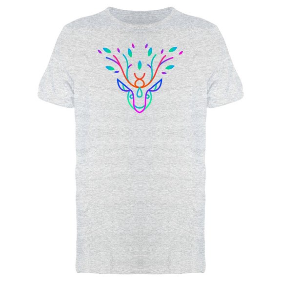 Colorful Floral Abstract Deer Tee Men's -Image by Shutterstock