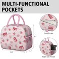 thumbnail image 6 of Lunch Bag Lunch Box for Women Reusable Insulated Lunch Bags,Water-Resistant Strawberry Pattern Cooler Lunch Tote Bag, Large Capacity for Work Travel Picnic, 6 of 6
