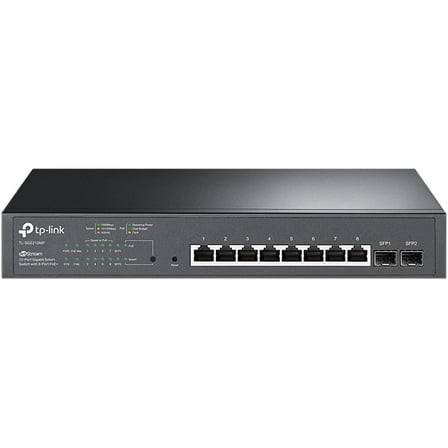 TP-Link JetStream 10-Port Gigabit Smart Switch with 8-Port PoE  TLSG2210MP