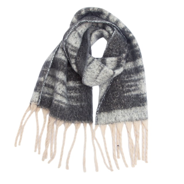 Bufanda cálida para mujer, chal colorido, suave y cómodo, elegante para clima frío, bufanda con flecos gruesos de jacquard con diseño de sequoia, bufanda larga de moda, borlas de cola de