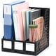 thumbnail image 1 of Organizador de escritorio eficiente para guardar y organizar documentos, revistero con 3 compartimentos, 1 of 4