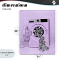 thumbnail image 4 of Stupell Industries Eclectic Disco Laundry Machine over Purple Canvas Art, 24 x 30, by LISH Creative, 4 of 8