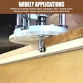 thumbnail image 4 of EcoNesxp 1/4" Cutting Length Solid Tungsten Carbide Pattern Template Woodworking Tools Top and Bottom Bearings 1/2" Cutting Length UrbanMingle Flush Trimming Router Bit 1/2" Cutting Diameter, 4 of 5