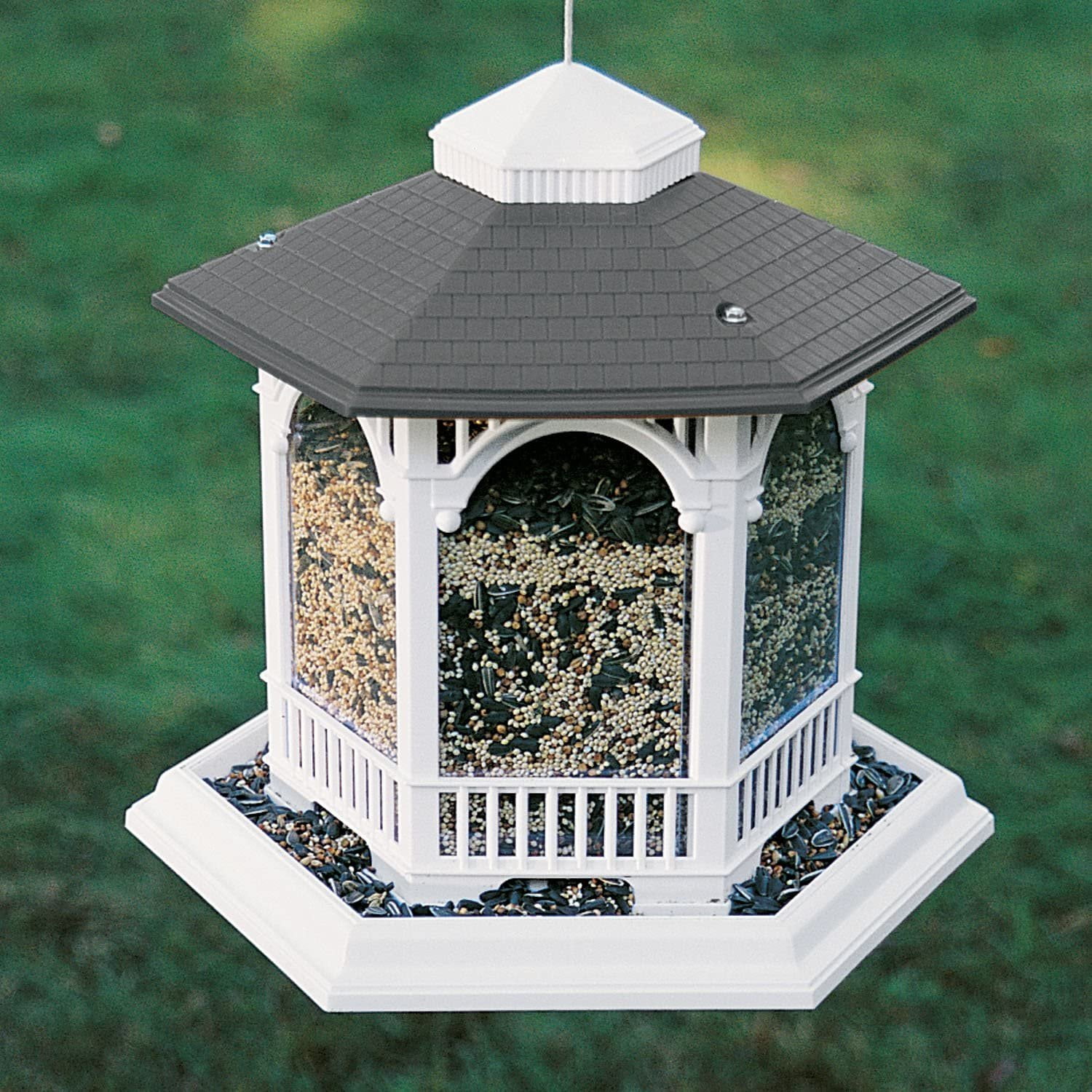 WoodLink Audubon Hopper Deluxe Gazebo Wild Bird Feeder, 10 lb Capacity