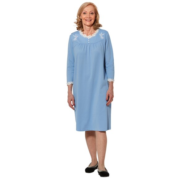 Ovidis Nightgown for Women - Blue | Sandy | Adaptive Clothing - 1XL