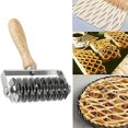 thumbnail image 3 of Stainless Steel Dough Lattice Top Cookie Pie Pizza Bread Pastry Crust Roller Cutter, 3 of 5