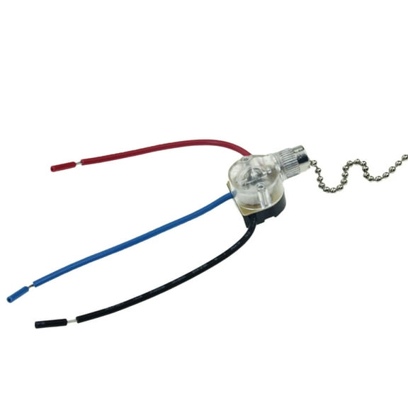 Windcarnival Replacement 3-Wire Beads Chain Wall Light Fan Ceiling Switch Pull Cord String