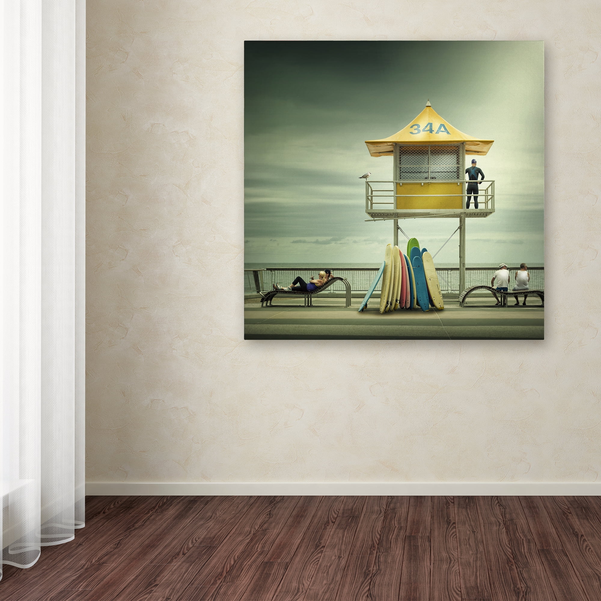 Adrian Donoghue 'The Life Guard' Canvas Art