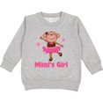 thumbnail image 2 of Inktastic Mimi's Girl Monkey Toddler Sweatshirt, 2 of 4