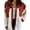 Red, variant on Aunavey Women Fuzzy Sherpa Fleece Jacket Button Collar Plaid Plush Patchwork Shirt Tops Coat with Pockets