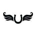 thumbnail image 1 of Glamourati - Plantilla decorativa para caballos (Horseshoe with Wings), 1 of 2