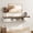 Antique White, variant on YANGLI Floating TV Stand with Charging Station & Sliding Barn Door, Fits 80" TV, Antique White
