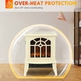 thumbnail image 4 of Topcobe Electric Fireplace Heater, Freestanding Stove Heater, White, 4 of 7
