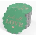 thumbnail image 4 of Inkdotpot Made With Love Text Bottle Tag Real Rose Gold Foil Favor Hang Tags 50 Pack, 4 of 6