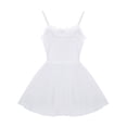 thumbnail image 4 of iEFiEL Womens Swan Lake Costumes Ballet Leotard Dress Spaghetti Strap Sequined Tutu Dance Dress White X-Large, 4 of 5