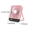 thumbnail image 3 of VOAVEKE Fan For Bedroom,New USB Fan Rechargeable Long-life Home Silent Super Powerful Folding Desktop Electric Fan, 3 of 5