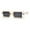 Peach Black, variant on Womens 90s Square Rectangle Vintage Hippie Sunglasses White Black