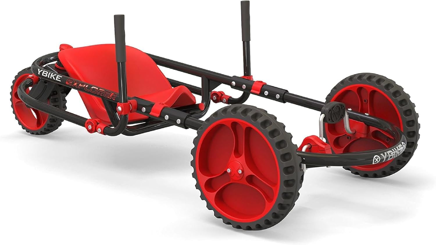 Ybike Explorer 3.0 Child Powered Go-Kart, Red/Black - Walmart.com
