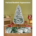 thumbnail image 4 of 4ft Prelit Flocked Xmas Tree 120 Warm LEDs 8 Modes 539 Tips, 4 of 10