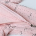 thumbnail image 4 of GYRATEDREAM Baby Toddler Boys Girls Fleece Hooded Romper Kids Winter Outwear Jumpsuit Snowsuit Bear Ear Outfits for 12M Pink, 4 of 9