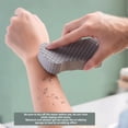 thumbnail image 2 of Magic Exfoliating Bath Sponge, Gentle Body Scrubber for Daily Shower, Super Soft Reusable Dead Skin Remover for Sensitive Skin, Gray, 2 of 7