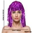 thumbnail image 3 of Daznico Colorful Fringe Hair Hat for Party with Glittery Streamers,Mardi Gras Clothing,One Size, 3 of 4