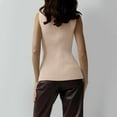 thumbnail image 5 of Sweater Vest Woman Women's High Neck Sleeveless Sweater Bottom Fitting Top, 5 of 9