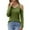 Green, variant on Krdevn Women's Fashionable Off Shoulder Ribbed Long Sleeve Top,Women's Tops, Tees & Blouses,Size:L