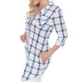 thumbnail image 3 of White Mark Women's Piper Plaid Tunic Top, 3 of 4