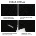 thumbnail image 6 of Men Winter Windproof Fleece-Lined Soft Earmuffs Cap Beanies Hat Knitted Hat Ear Protection Cap RED, 6 of 8
