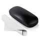 thumbnail image 1 of Funda para gafas Marvolia Hard Shell de piel sintética negra con tela, 1 of 7