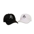 thumbnail image 2 of Sombrero negro de moda para mujer, de ala ancha, que muestra la cara, gorra pequeña, sombrero de moda, gorra de béisbol para hombre, 2 of 5