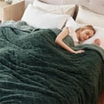 thumbnail image 3 of Blanket for Couch Sofa Dark Green - King (108" x 90"), 3 of 5