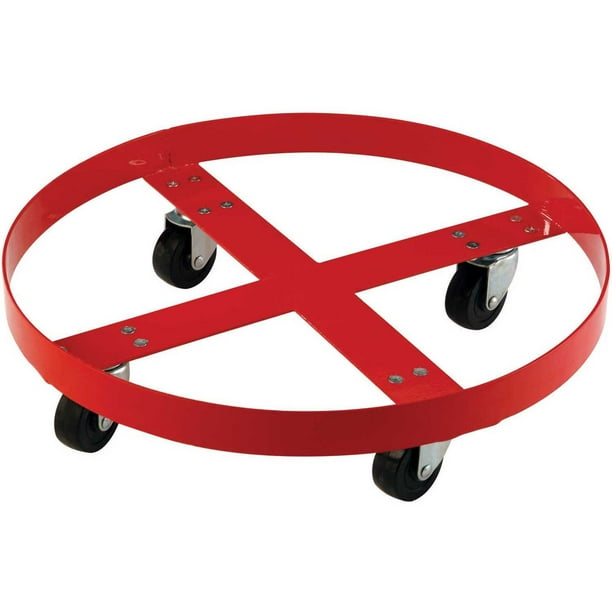 1000 Lb Capacity Drum Dolly For 55 Gallon Drum Steel Wheels