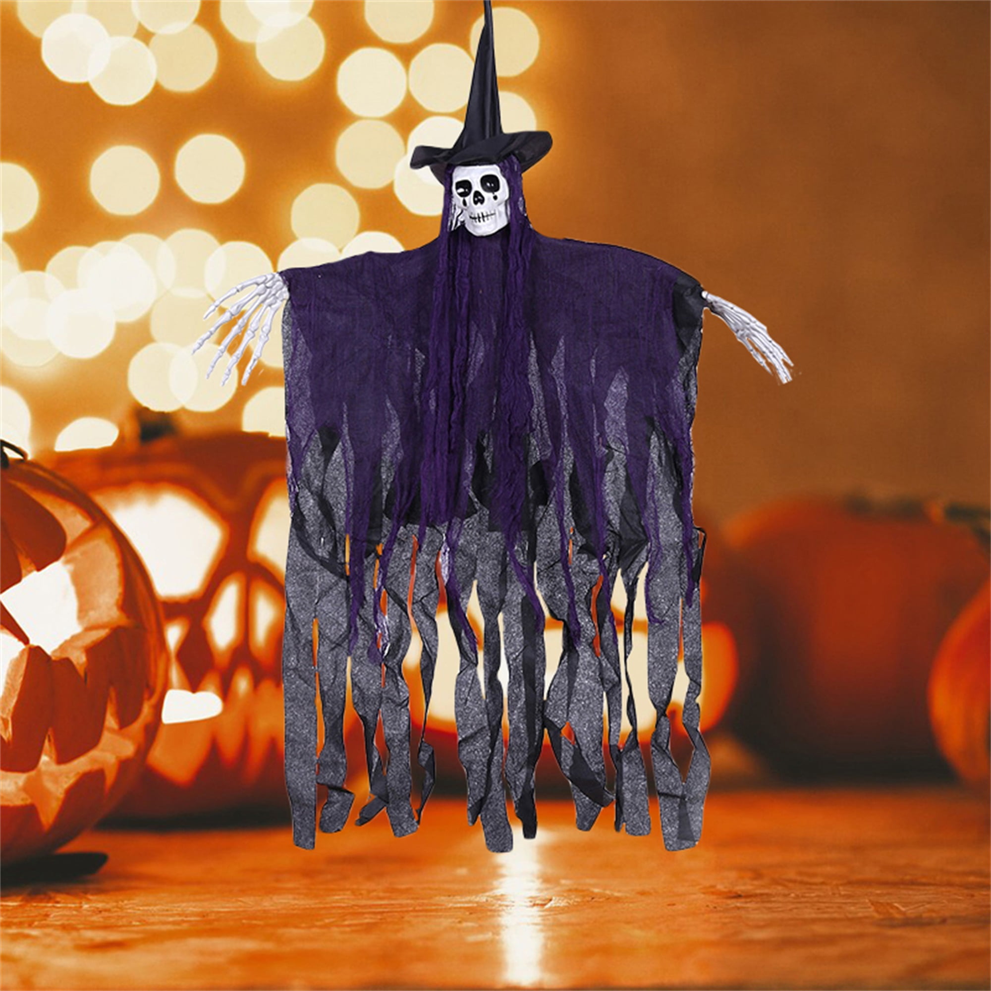 Gureui Halloween Hanging Wicked Witch Decoration Scary Horror Party Decor Prop for Outdoor Indoor Lawn