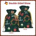 thumbnail image 3 of XMXT Christmas Drawstring Gift Bags, Christmas Elf Snowman Pattern Wrapping Sacks Candy Packing Bag Party Decorations Favor Bags, S, 3 of 8