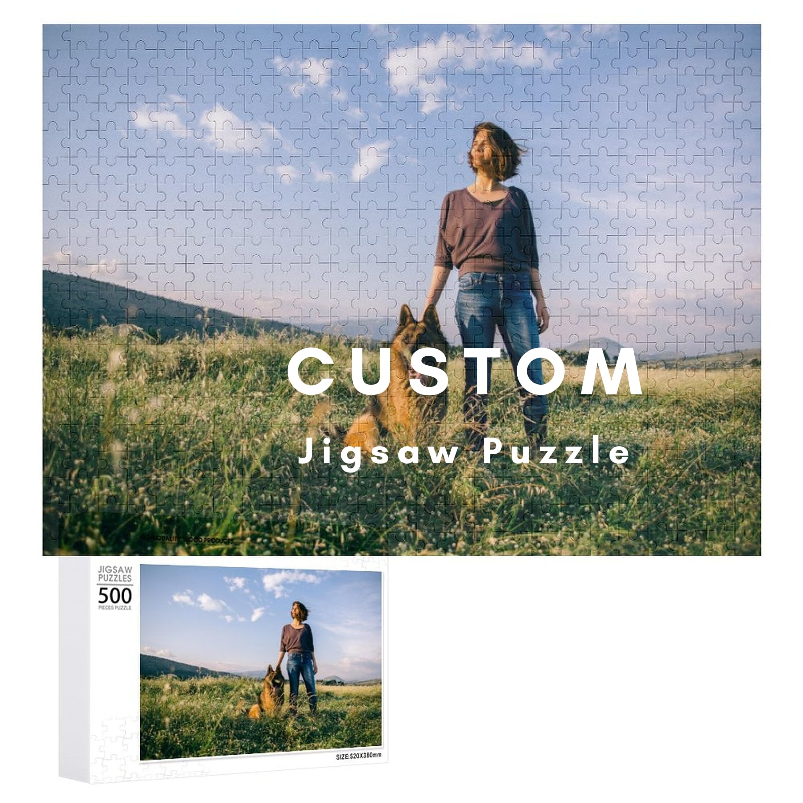 Personalized Custom Photo Jigsaw Puzzle 500 Pieces Create Your Own Jigsaw Puzzle