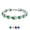 01.Green, variant on 14K Gold Plated Women Tennis Bracelet with Sparkling Green Emerald Cubic Zirconia Crystal Hand Link Jewerly Gift for Wife Daughter Girlfriend