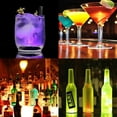 thumbnail image 3 of LED Coaster, LED Coaster Round Flash Cup Mat Sticker Lights LED Bottle Lights Cup Holder Lights Light Up Coasters for Wine Liquor Bottle, Drinks Party, Bar Party, 3 of 9