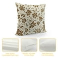 thumbnail image 4 of Shiartex Brown Floral Pillow Covers Vintage Rustic Old Style Cute Small Flower Brown Cream Print Decorative Outdoor Pillowcases Farmhouse Throw Cushion Case Decor for Couch Sofa Bed, 4 of 5