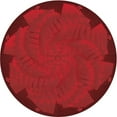 thumbnail image 1 of Ahgly Company Indoor Round Patterned Crimson Red Area Rugs, 8' Round, 1 of 6